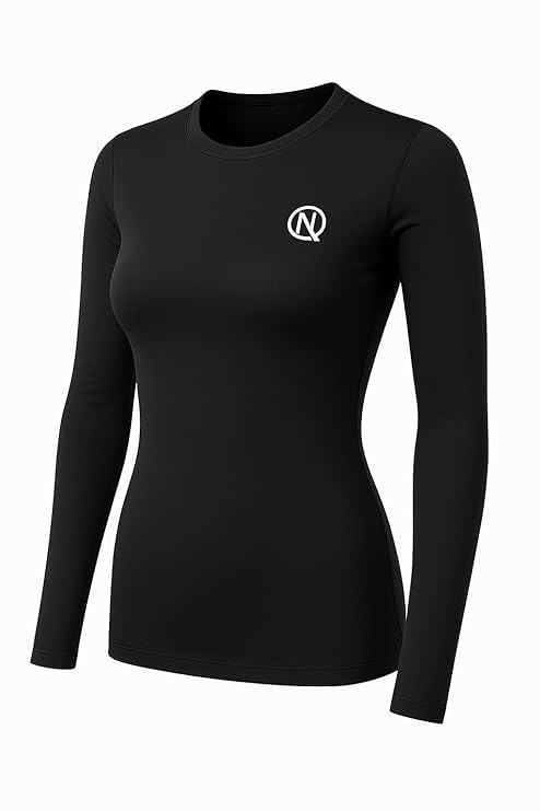 NEVER QUIT Women’s Compression Gym Workout T-Shirt | Full Sleeve Stretch Sports Top | Moisture Wicking Training Wear | Pack of 1/2 / 3