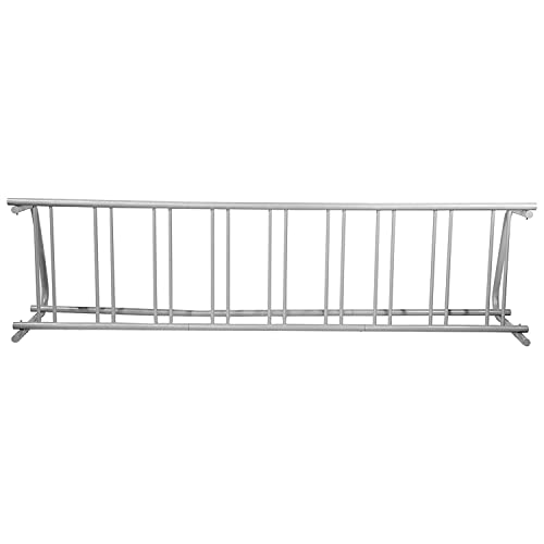 VEVOR Support à Vélo, 9 Vélos Porte-vélos au Sol 283,5 cm de Longueur, Support de Rangement de Bicyclettes d'Un Seul Côté, Grille Tout en Acier, Range Vélo Sol pour Garages, Rues, Cours, Intérieur