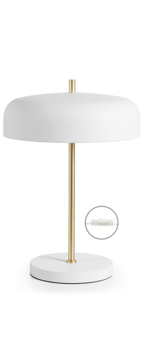 Lámpara de mesa TAICHI blanco portalámpara 2xE27. Sobremesa de diseño para dormitorios o salas de estar.…