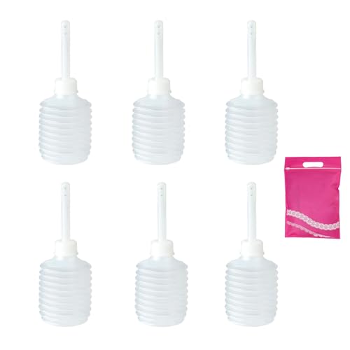 Image of 6PCS 200ml Enema Bulb Kit Enema Douche Disposable Vagina Cleaner Bottle Empty Douche Bottles for Women Men Water Bottle & Disposable Applicators