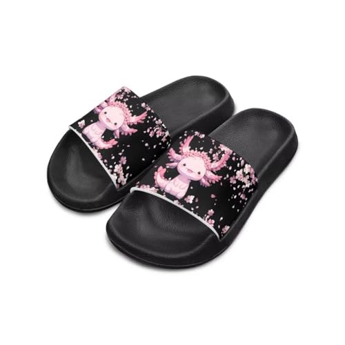 Image of Unisex Slides for Girls Boys Comfortable Slippers Slides Non-slip Shower Shoes House Fashion Thick for Indoor & Outdoor Gifts