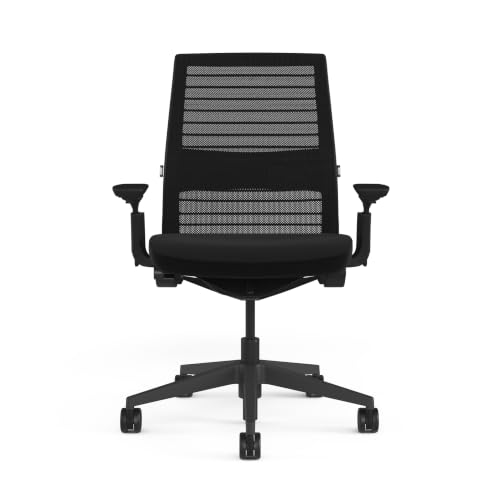 Image of Steelcase Think Ergonomic Office Chair | Adjustable Lumbar Support, 4D Arms, LiveBack System | Weight-Activated Recline | 12-Year Warranty