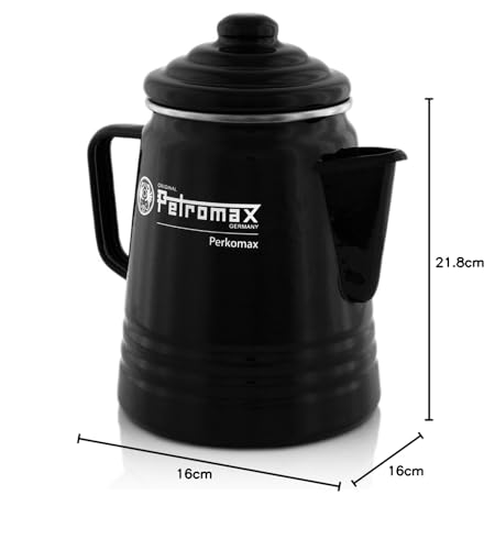 Petromax Enamel Coffee Pot Black, Size: 1.5 Litres, Ideal for Camping - Image 9