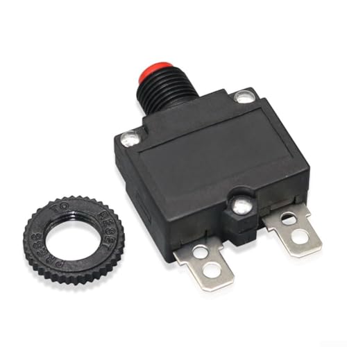 Axorafow Breaker Overload Switch With Waterproof Fuse 20A 125/250V Overload Button Electrical Safety
