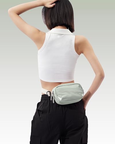 Image of Inateck Sling Bag X-Mini, Durable Fanny Pack with RFID Blocking, Water-resistant Belt Waist Bag with Quick-adjust Strap, Stylish Waist Pack for Men, Women, Travel, Hiking, Cycling, Work, Sports, Green