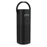 Pure Enrichment PureZone Mini Portable Air Purifier - Cordless True HEPA Filter Cleans Air & Eliminates 99.97% of Dust, Odors, & Allergens Close to You - Cars, School, & Office (Black)