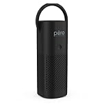 Pure Enrichment PureZone Mini Portable Air Purifier - Cordless True HEPA Filter Cleans Air & Eliminates 99.97% of Dust, Odors, & Allergens Close to You - Cars, School, & Office (Black)