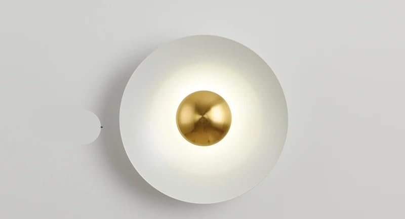 Apliques de pared LED modernos de estilo nórdico y diseño redondo en hierro para el hogar