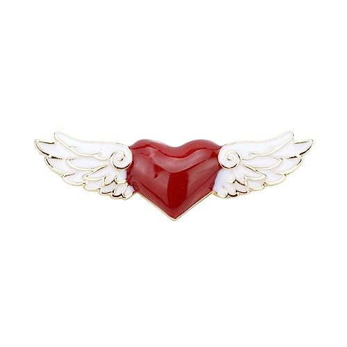 Japanese Ever-changing Angel Wings Heart Brooch Clothing Accessories