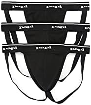 Papi Men's 3-Pack Cotton Jock Strap