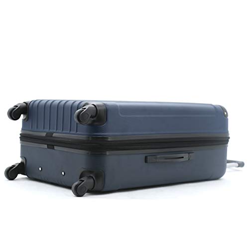 Travelers Club Midtown Hardside 4-Piece Luggage Travel Set, Navy Blue