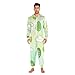 Yuiboo Fresh Green CloveAdults Unisex One Piecing Pajamas for Man Women Couples Costumes Hooded