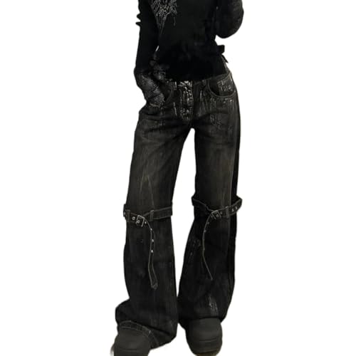 Emo Pants Emo Clothes Y2k Punk Pants Gothic Baggy Pants Goth Cargo Jeans Punk Goth Gothic Clothes