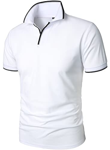Man's Casual V-Neck Polo Shirt
