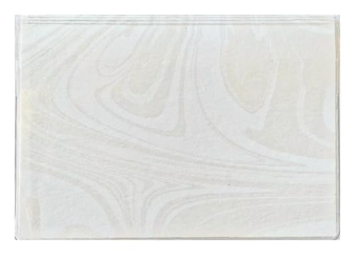 WINGS Craft & Fundraising Supply RFID Debit Credit Card Holder ATM Case, Pretty Patterns (White Swirl with 2 Debit Registers)