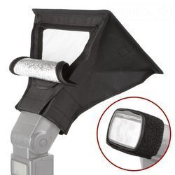 Phottix Blitz-Diffusor & Bounce Card Set – 22x16 Cm Softbox Für Weicheres Blitzlicht, Inkl. Klettgurt