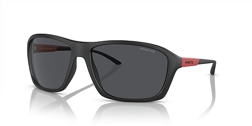Image of ARNETTE Man Sunglasses Matte Black Frame, Dark Grey Lenses, 63MM