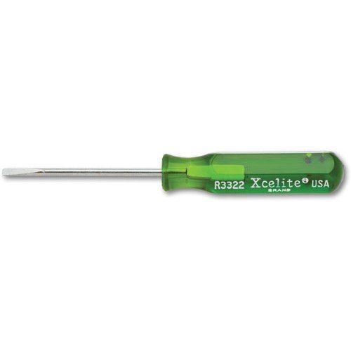 R3322 Pocket Clip Slotted Screwdriver, 3/32 inch Tip, 2 inch Blade