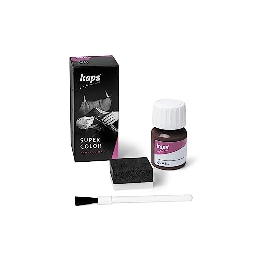 KAPS Super Color - Teinture pour Cuir Naturel - Matières Synthétiques et Textiles - 25 ml - Plusieurs couleurs, Marron Foncé 106
