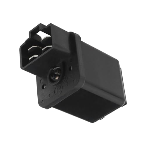 VGOL Relais de démarreur solénoïde 4 broches pour voiture - Automatique - Noir - Normalement ouvert - 12 V - 20 A - Compatible Peugeot