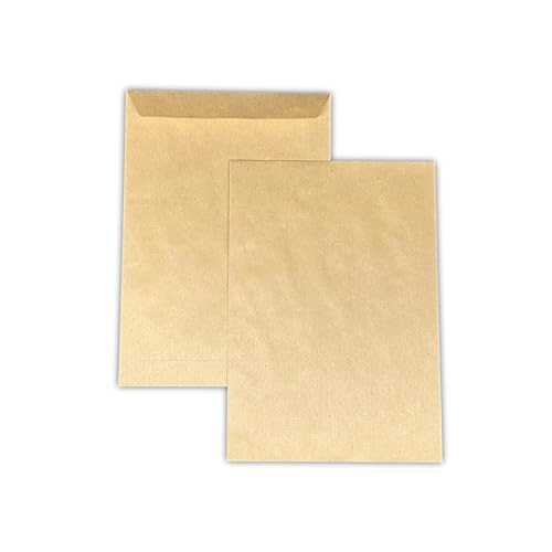100 Gran A4 bolsa de correo de sobres - C4 BROWN 90g tamaño del papel 229 x 324 mm