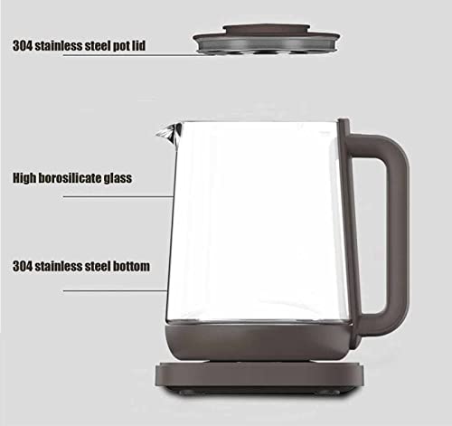 Tetera eléctrica de vidrio con control táctil y apagado automático miniatura 6