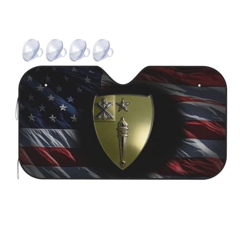 Pare-soleil voiture 46e régiment d'infanterie pare-brise pliable pour camping-car