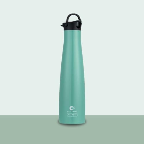 Image of CLAY CRAFT VACBOTT Vega Double Walled|18 Hours Hot and 24 Hours Cold Water Bottle Vacuum Insulated|Flask Bottle 650ml|Steel Bottles for Travelling|BPA-Free|BIS Certified|1Year Limited Warranty