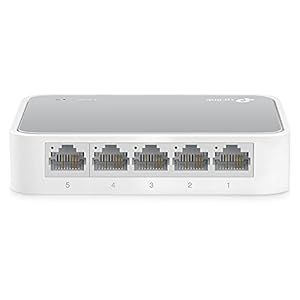 Tp-Link Tl-Sf1005D 5-Port Fast Ethernet-/Netwerk-/Lan-Schakelaar (10/100 Mbit/S, Automatische Snelheids- En…