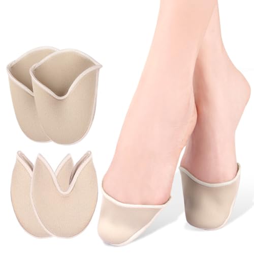 Ballet Pointe Set Ballet Shoes Pointe Toe Pads High Heel Toe Protector Pads Front Feet Inserts Cushion Wear-Resistant Protectors Yellow