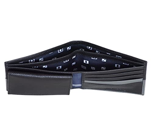 Image of Nautica Men's Bifold Leather Wallet | RFID Blocking | ID Window | Card Slots | Organization | Durable | Stylish