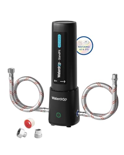Waterdrop UL12A Sistema de filtro de agua para debajo de la mesa, no requiere perforación, fácil instalación, reduce PFAS, plomo, cloro, mal sabor y olor, certificado NSF/ANSI 42, 11000 galones