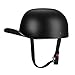 Woljay Jahrgang Jethelm Motorradhelm Retro Baseball Kappe Halbhelm Männer Frauen für Kreuzer Straße Roller Moped - DOT Certified (Matte Black,L)