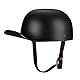 Woljay Woljay Jahrgang Jethelm Motorradhelm Retro Baseball Kappe Halbhelm Männer Frauen für Kreuzer Straße Roller Moped - DOT Certified (Matte Black,M)