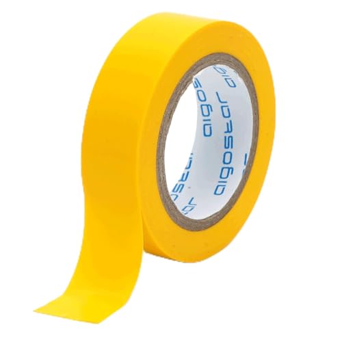 Blendend Cinta aislante de PVC, 0,13 mm de grosor, 17 mm de ancho y 10 m de longitud, ideal para aislamiento eléctrico y reparaciones en general.