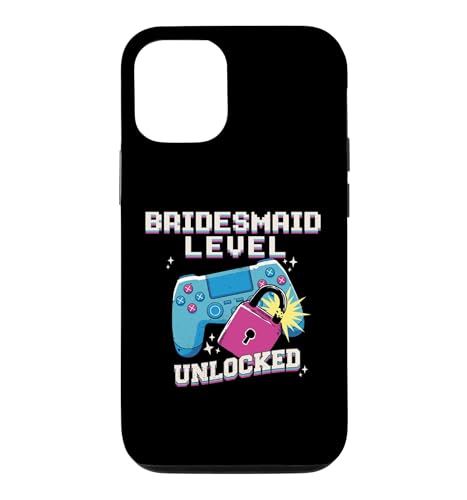 BRIDESMAID LEVEL UNLOCKED Funny Wedding Party �Q�[�}�[ �~�[�� �X�}�z�P�[�X iPhone 12/12 Pro �p