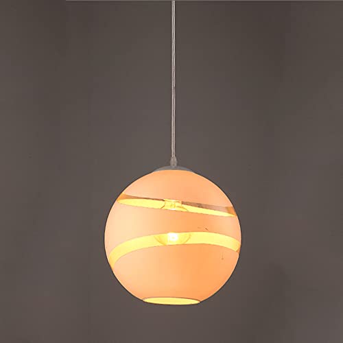 Suspension boule de verre moderne E27 luminaire design nordique pour loft
