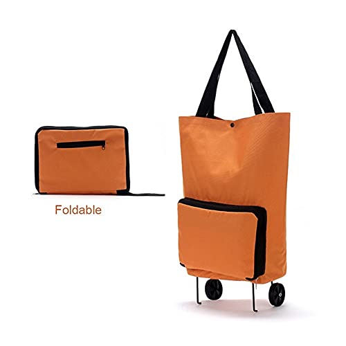 LICHUAN Einkaufstrolley, tragbar, zusammenklappbar, Oxford-Gewebe, Mehrzweckwagen für Einkaufen, Picknick, Aufbewahrung… – Bild 5