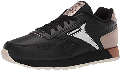 Reebok womens Reebok Classic Harman Run Sneaker, Black/Chalk/None, 8 US