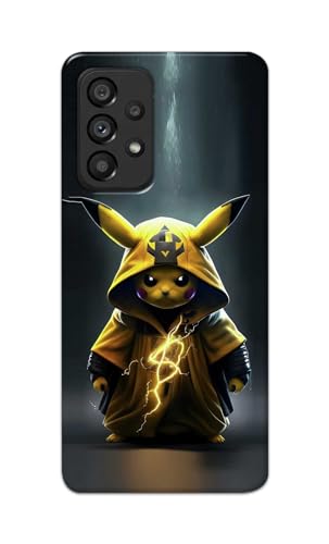 Image of PRINTFIDAA Printed Hard Back Cover Case for Samsung Galaxy A53 5G Back Cover (Cartoon Cat) -112