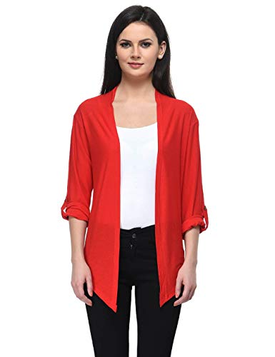 Image of Frenchtrendz Womens's Viscose Crepe Shrug(Size: XS-4XL)