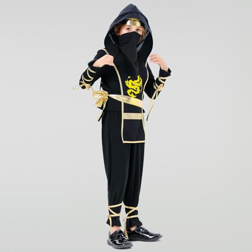 Disfraz completo Ninja para niños talla S 4-5 años miniatura 5