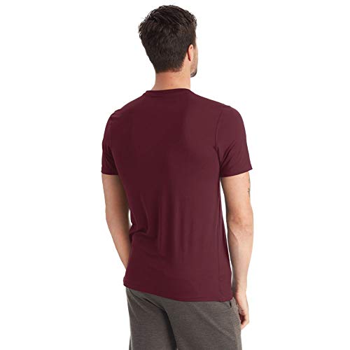 C9 Champion mens Short Sleeve Tech Tee T Shirt, Rich Maroon, Medium US3