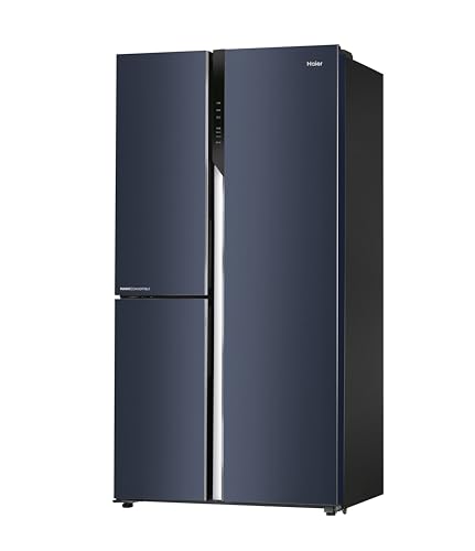 Image of Haier 598 L, 3 Star, 83% Convertible Fridge Space, Expert Inverter, Frost Free, Side by Side Refrigerator, (HRT-683GK-1, Graphite Black)
