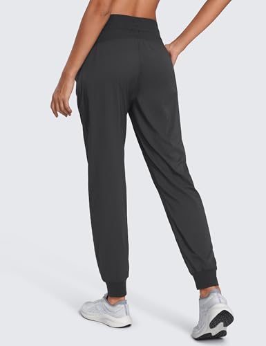 Image of CRZ YOGA Ease Line Joggers 26 inch /28.5 inch /30.5 inch | Casual, Lightweight, Ruched Design, Pockets, for Women
