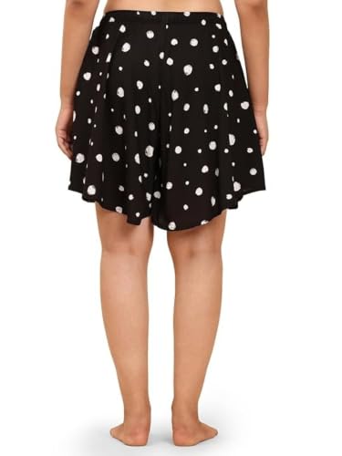 Image of B STORIES Women's Viscose Printed Lounge Culotte Shorts (Pack of 2)