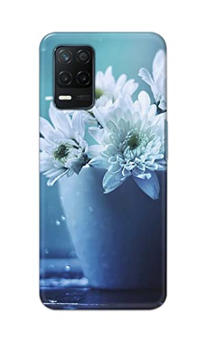Image of PRINTFIDAA Flowers in The Glass On The Table Printed Designer Hard Back Case Cover for Realme 8 5G / Realme Narzo 30 5G -(SF) MVN1002