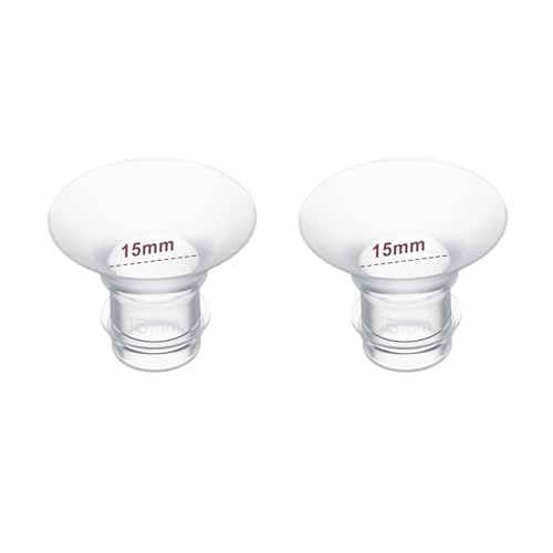 Image of Flange Inserts 15mm 2PC,Compatible with Momcozy S12 Pro/S9 Pro/S12/S9 Wearable Breastpump Cup,Suitable for Medela/Spectra/Elvie/Willow/TSRETE 24mm Shields/Flanges,Reduce 24mm Tunnel Down to 15mm,2pcs