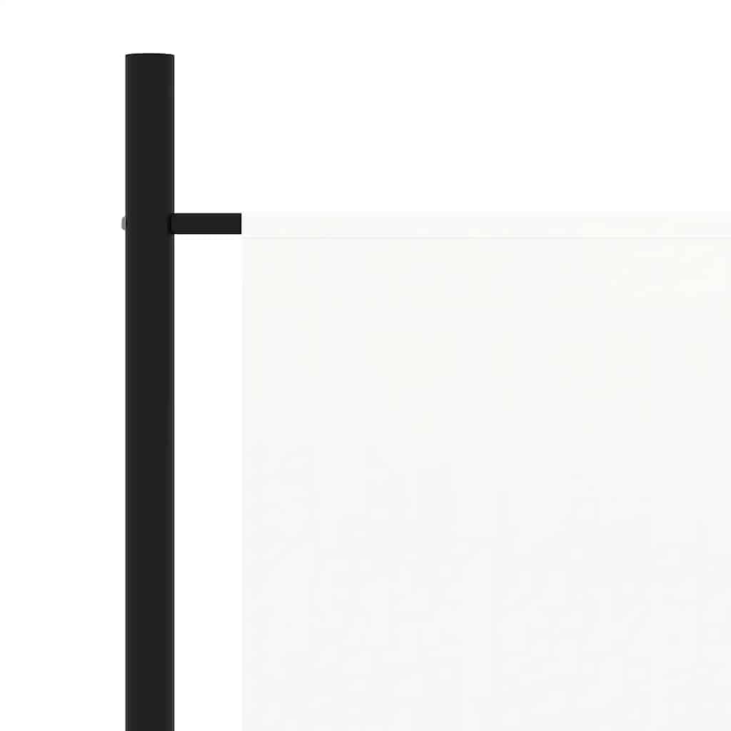 Paravent 3 Panneaux Blanc 260x180 cm Tissu Pliable Separateur Piece