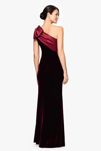 Image of Betsy & Adam Women's Cape Sleeve High Neck Bodycon Knee Length Dress with Cutout